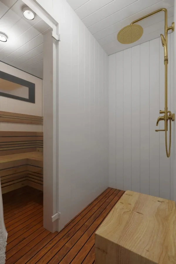 V7 6X2M CABINA SAUNA CONTENEDOR - Imagen 2