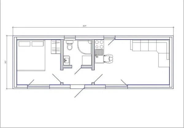 CASA CONTENEDOR DE 35 M² - Imagen 8