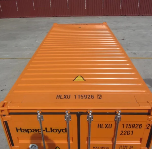 CONTENEDOR MARITIMO DE 20 PIES NARANJA - NUEVO - Imagen 3