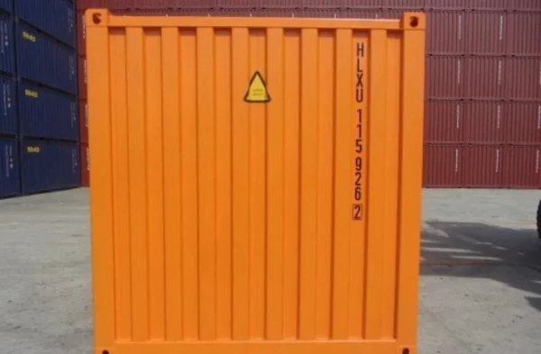 CONTENEDOR MARITIMO DE 20 PIES NARANJA - NUEVO - Imagen 5